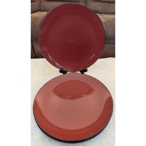 Corelle Heartstone Stoneware Round Chili Red 3 Dinner Plates & 2 Salad Plates